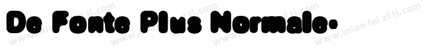 De Fonte Plus Normale字体转换